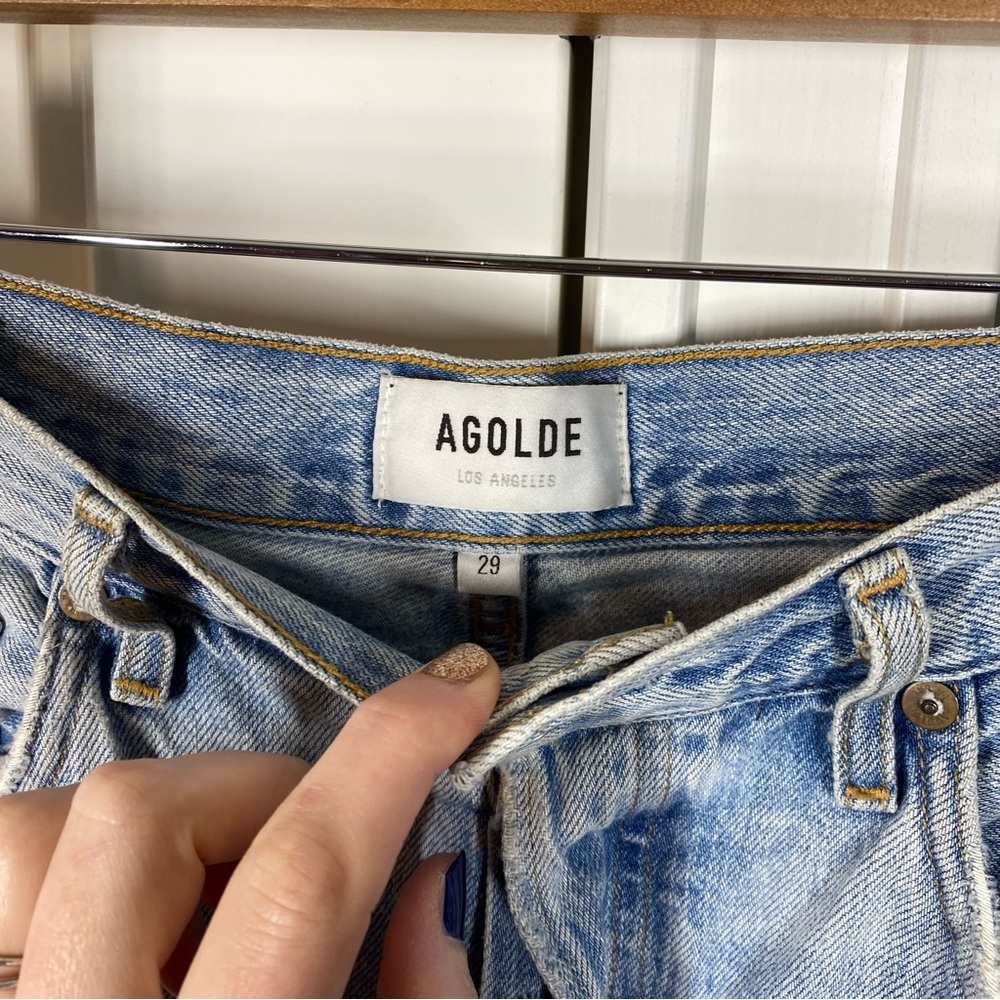 Agolde Riley High Rise Straight Crop in‎ Shatter size 29 - Picture 4 of 8